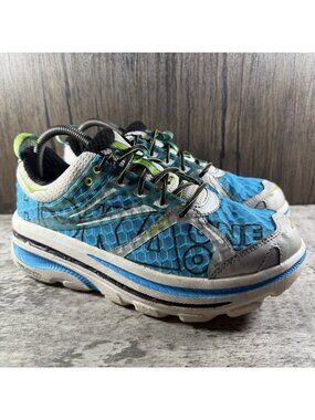 HOKA ONE ONE BONDI B Running Shoes Women’s Size 8.5 Blue Silver